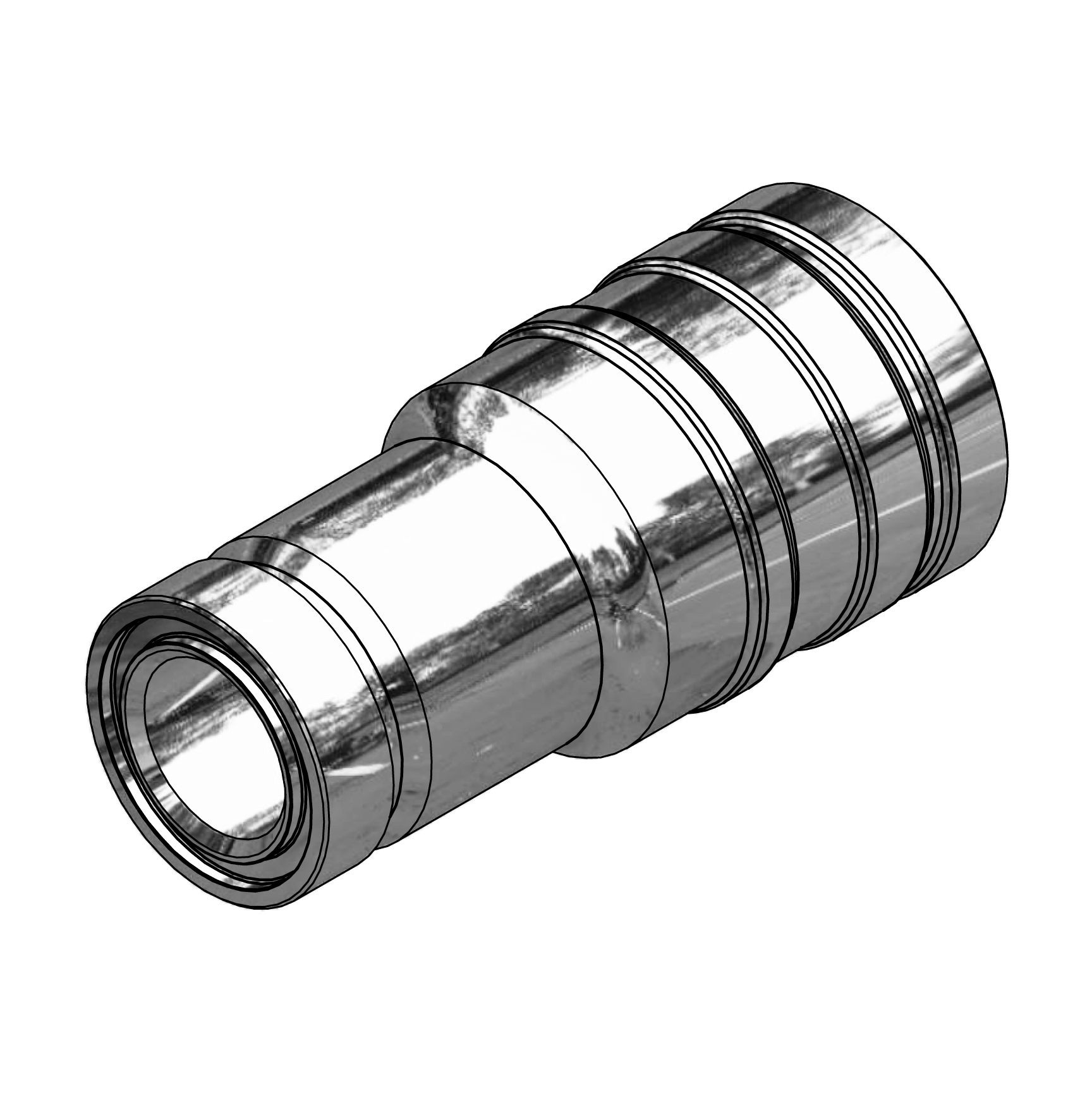 DM60 Series OD Tube - DM60090 SAE flange body