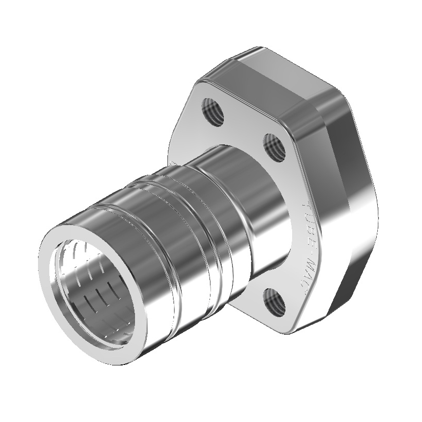 DM60 Series OD Tube - DM60095 SAE code 62 tapped flange