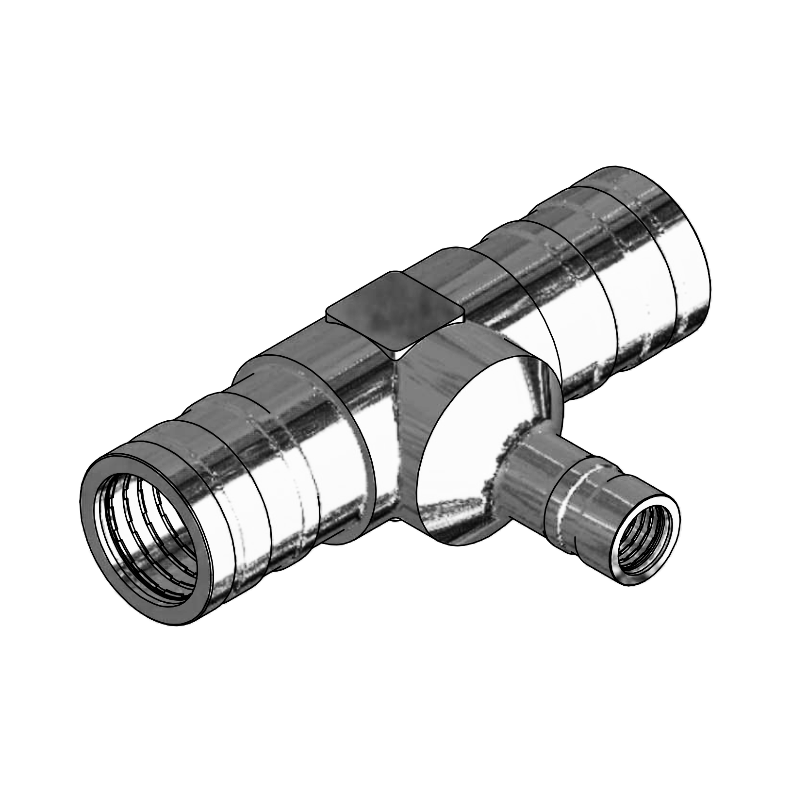 DM 60 Series OD Tube - DM60104 reducing tee