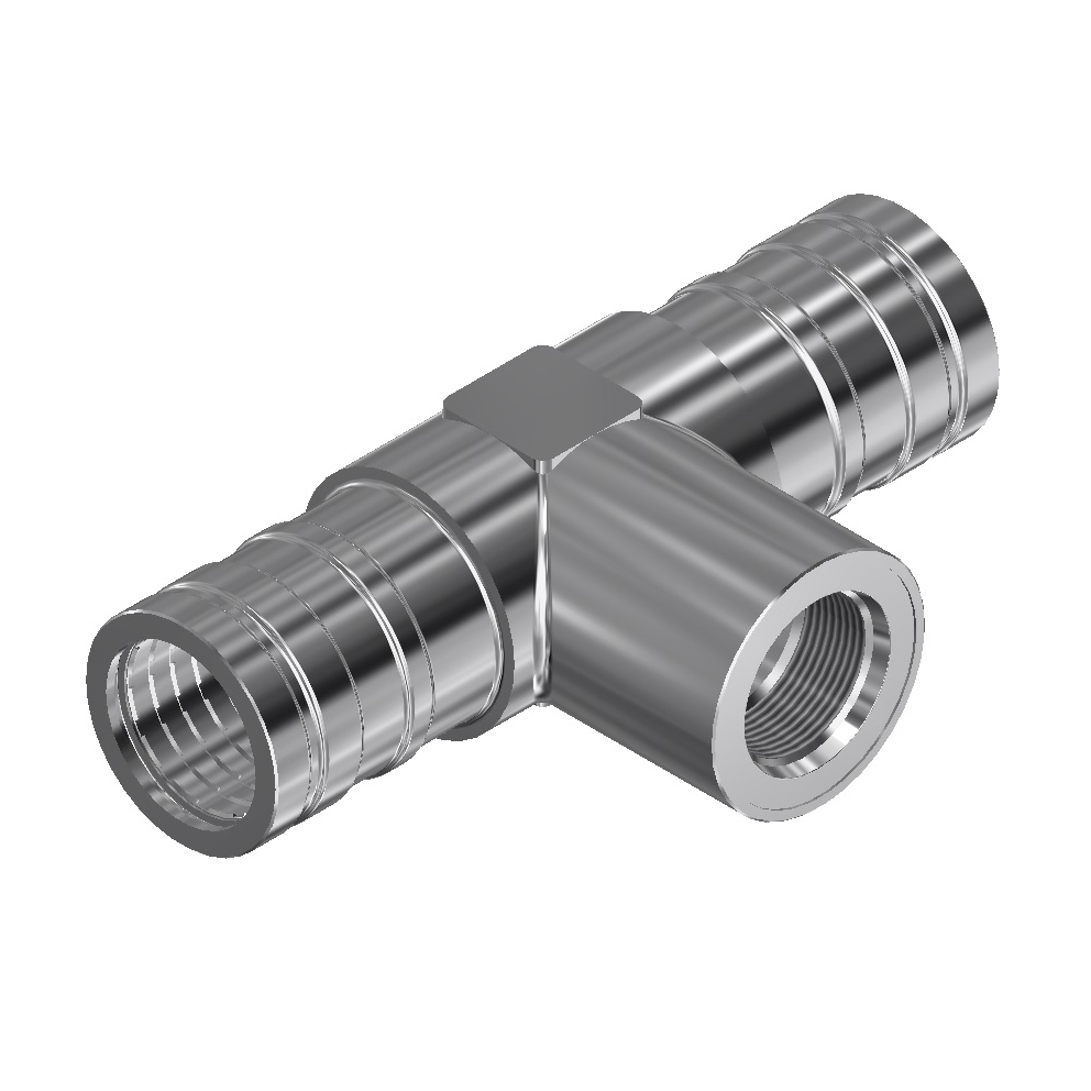 DM60 Series OD Tube - DM60171 SAE female branch tee