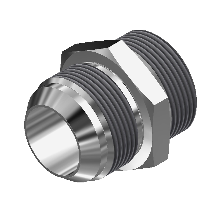 DM Series Tube Adapters - DM60164SAE Male To JIC Male Adapter