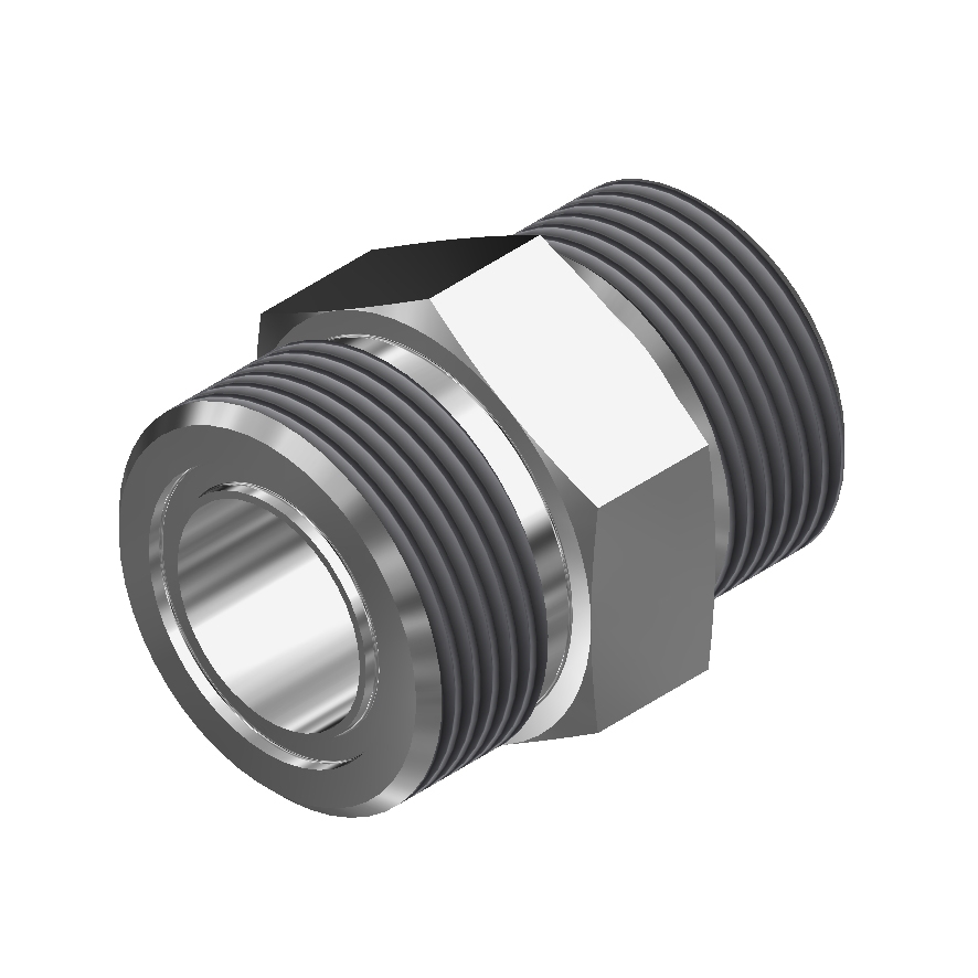 DM Series Tube Adapter - DM60166 SAE Male To ORFS Male Adapter