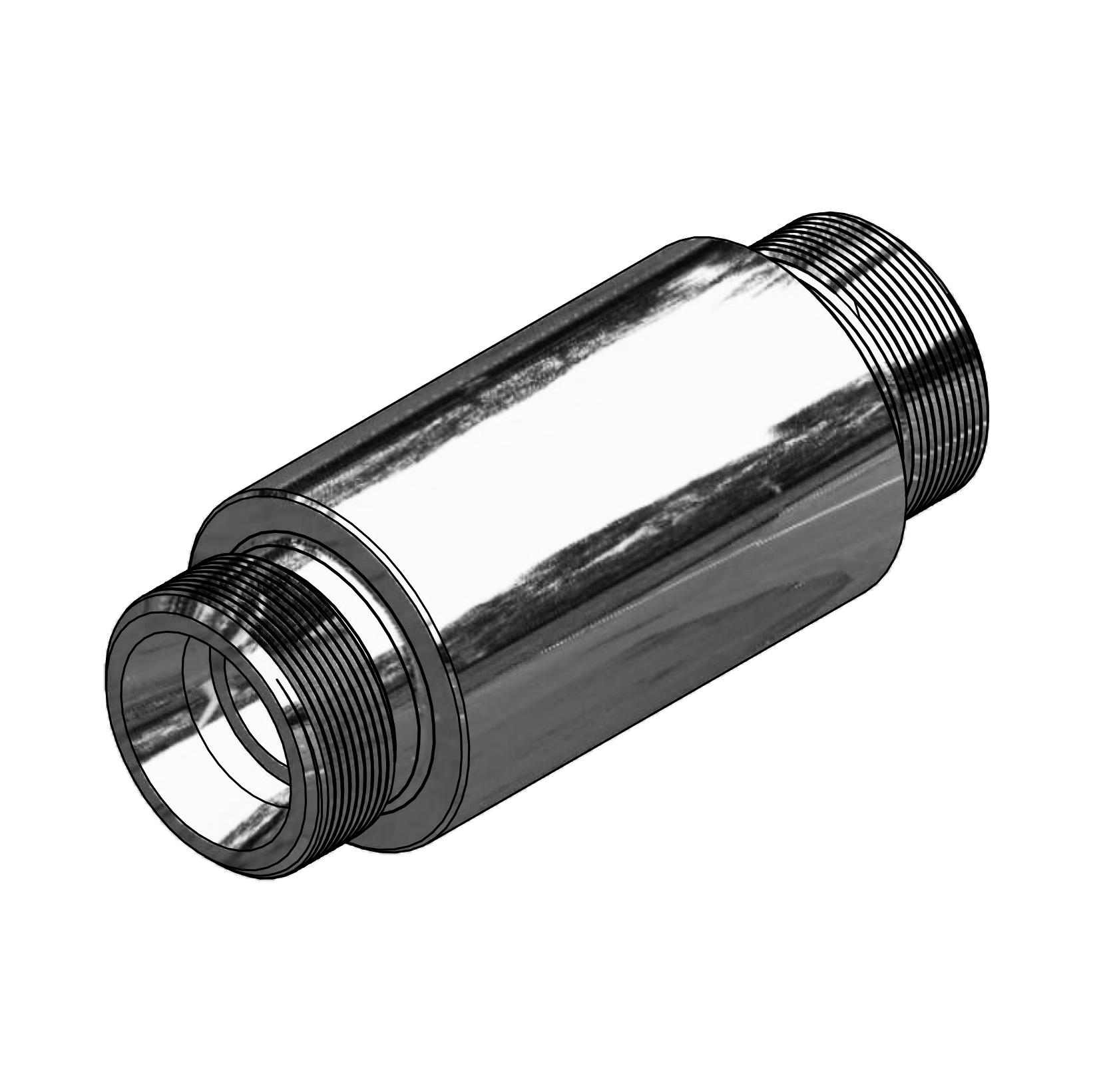 DM 80 Series Metric Tube - DM80089 weldable bulkhead