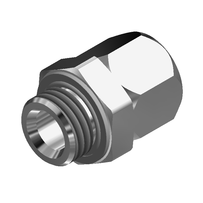 DM Series Tube Adapters - BSPP Male To JIC Female Swivel Adapter