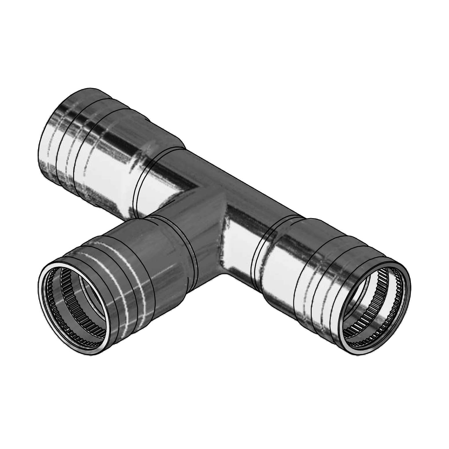 DP 40M Series Metric Low Pressure - DP40M104 low pressure reducing tee